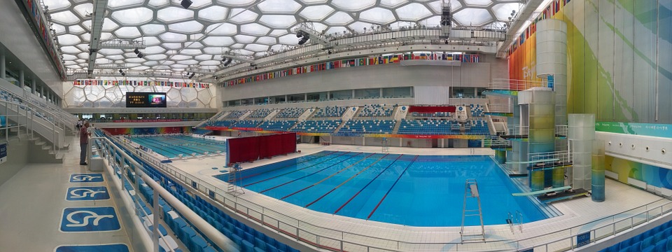 olympic-pool-surrounded-by-national-flags